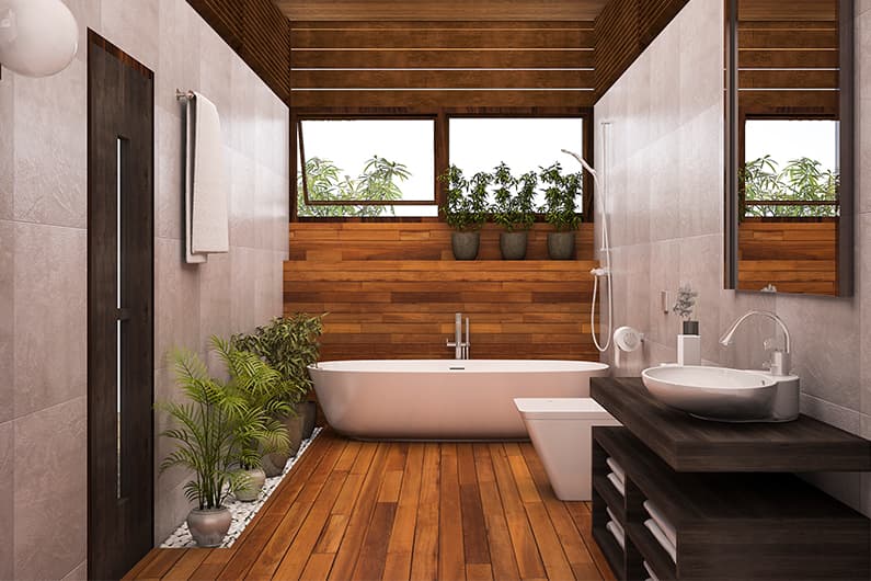 ¿Qué suelo de madera para el baño es mejor?
